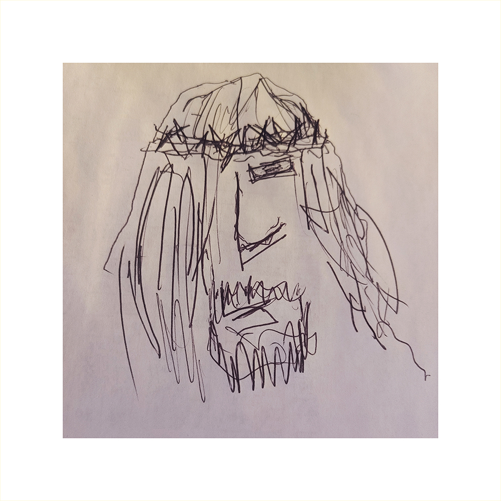 Jesus Christ's high school selfie by John Baker