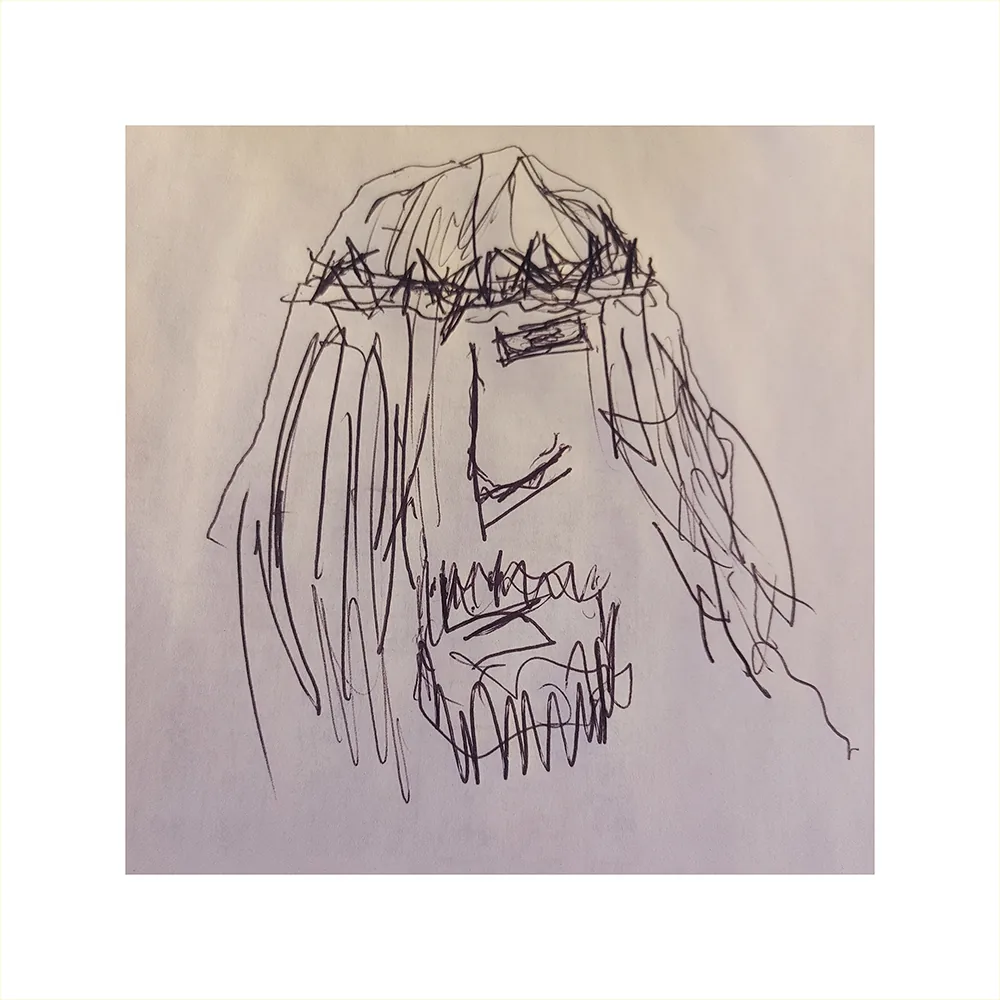 Jesus Christ's high school selfie by John Baker
